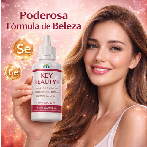 Kit com 10 Key Beauty + Suplemento Alimentar em Gotas 30ml - 10 Unidades