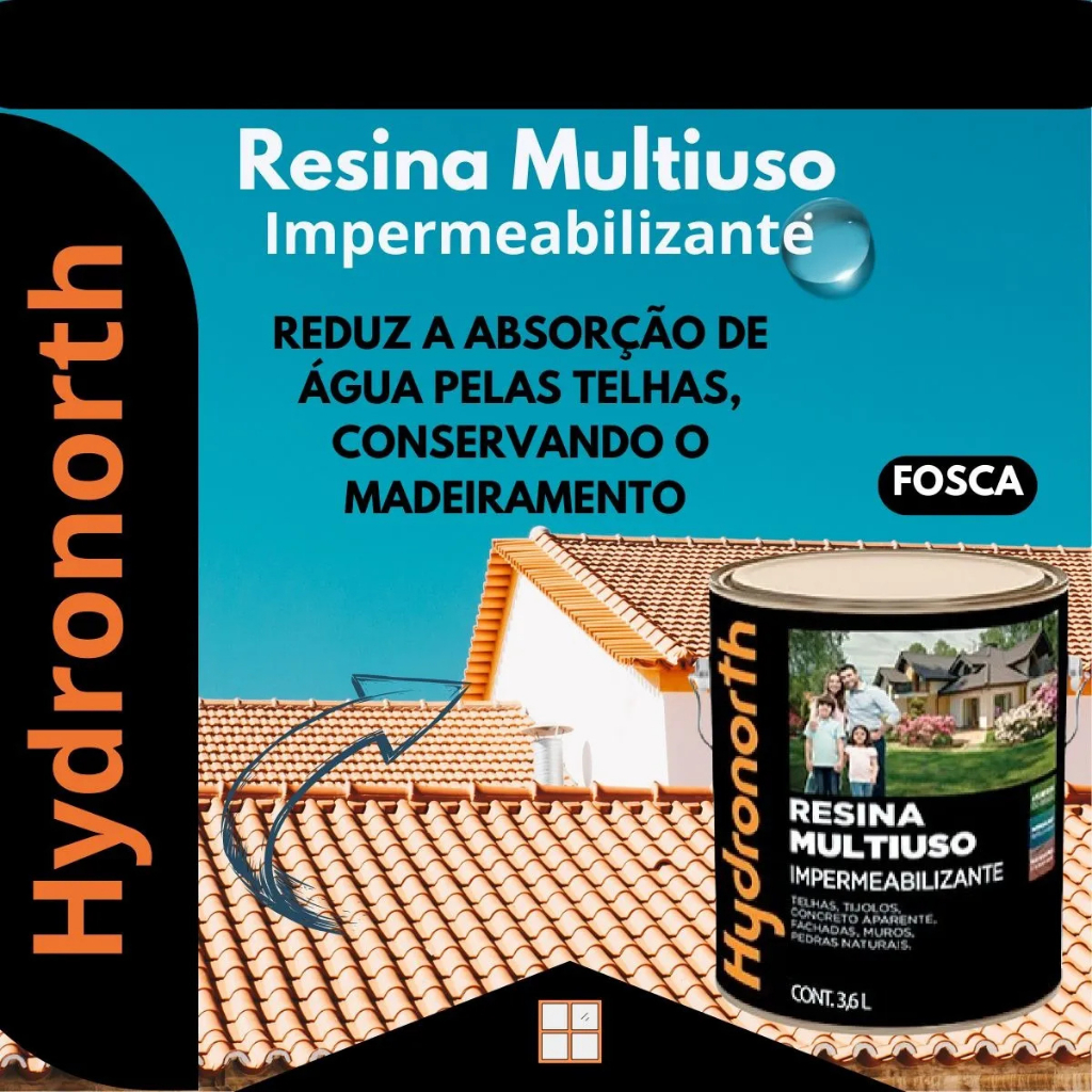 RESINA FOSCA MULTIUSO SOLVENTE INCOLOR GALÃO 3,6L — imagem 2 de 2