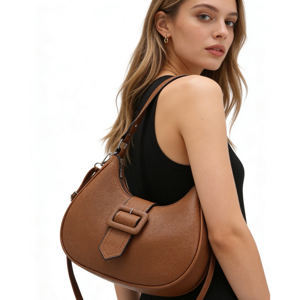 Bolsa Feminina Santorini Linda Tiracolo Pequena Baguete Transversal LA307 em Oferta na Shopee