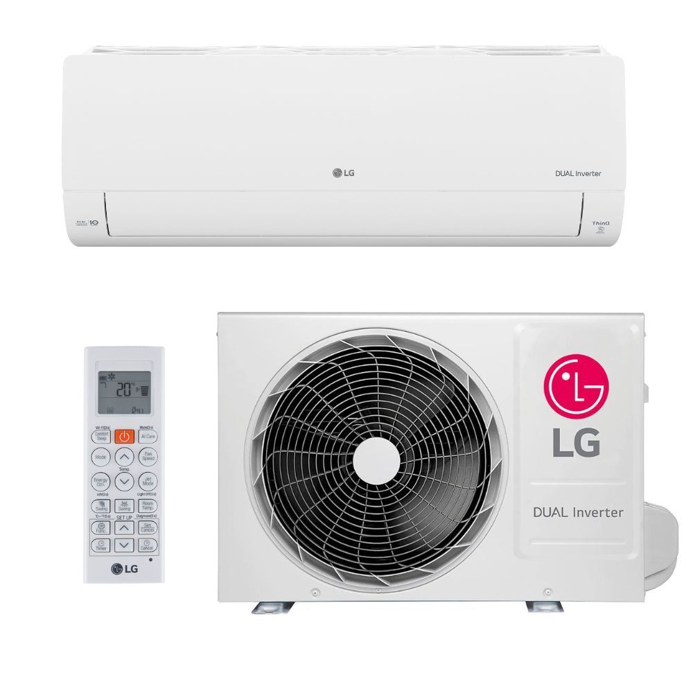 Ar Condicionado Split LG DUAL Inverter AI Voice 12000 BTUs Frio 220V S3-Q12JA31L em Oferta na Shopee