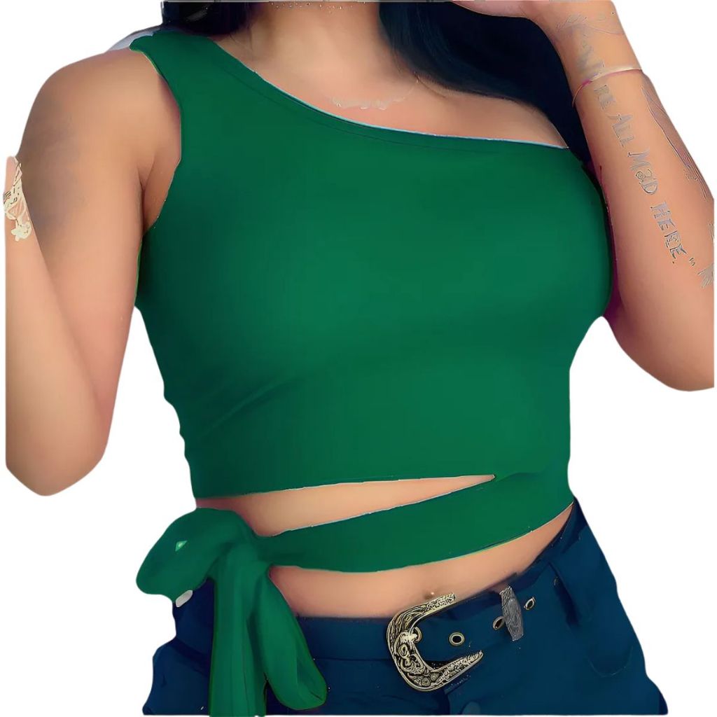 Blusa Blusinha Regata Feminina Mula Manca De Amarrar Suplex em Oferta na Shopee