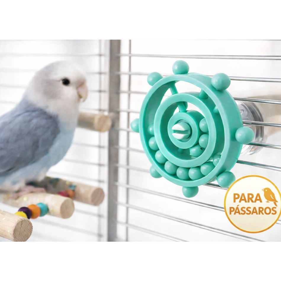 Disco Giratório Interativo – Brinquedo Educativo para Aves, Periquitos, Calopsitas e Agapornis em Oferta na Shopee