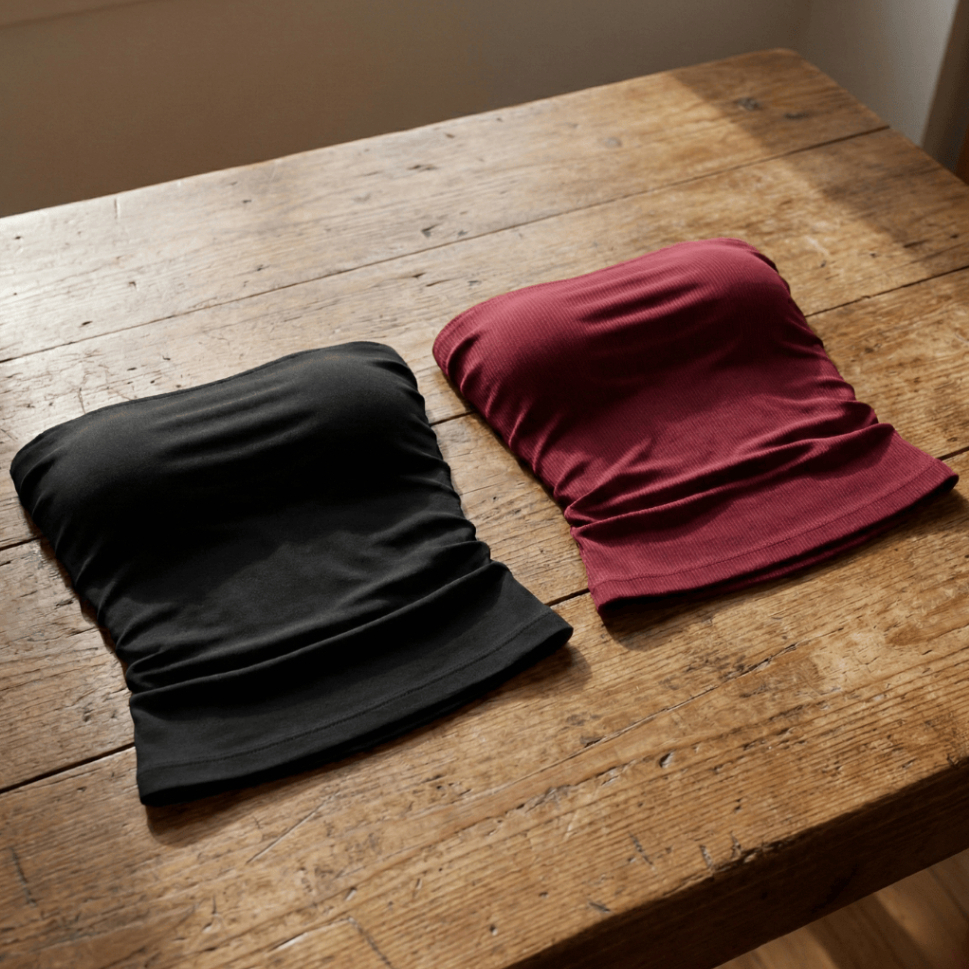 Kit 2 Top Tube Faixa Femininos com Elasticidade Caimento Impecável Perfeito para o Verão e Passeios em Oferta na Shopee