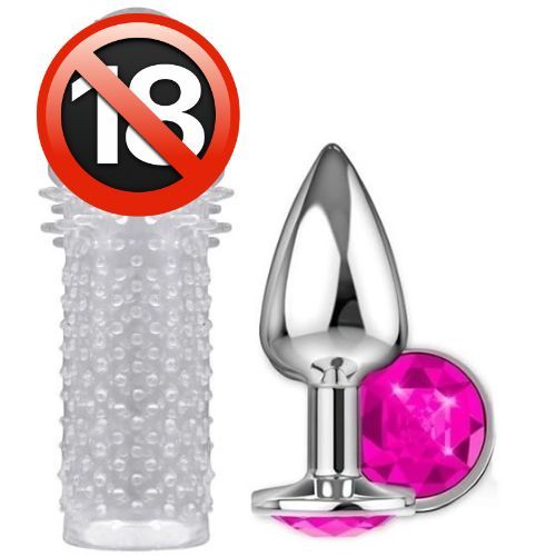 Plug Anal + Capa Peniana com Estimuladores Transparentes SEX SHOP em Oferta na Shopee