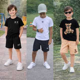 Conjunto Infantil de Menino e Juvenil 2 Peças Short e Blusa 2 Á 14 anos em Oferta na Shopee