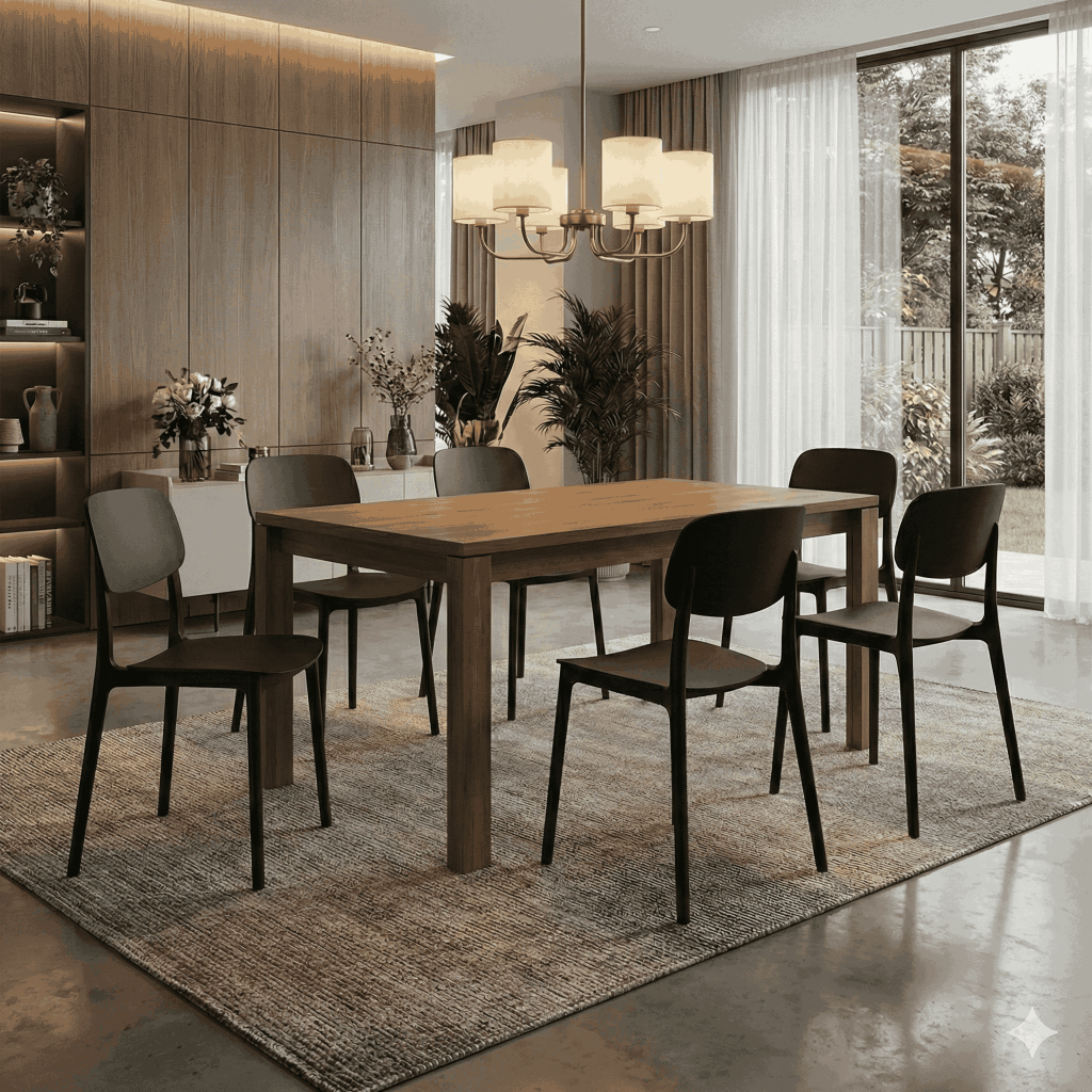 Kit 6 Cadeiras Jantar Venecia Interior e Exterior em Oferta na Shopee