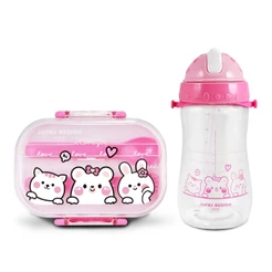 Kit Infantil 2 Peças – Pote para Lanche 400 ml + Garrafa 460 ml | Jacki Desig