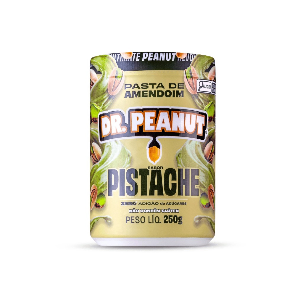 Pasta De Amendoim Dr. Peanut Sabor Pistache Com 250g em Oferta na Shopee