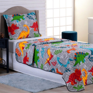 Kit Colcha Cobre Leito Solteiro 2 Pçs Estampas Infantil em Oferta na Shopee