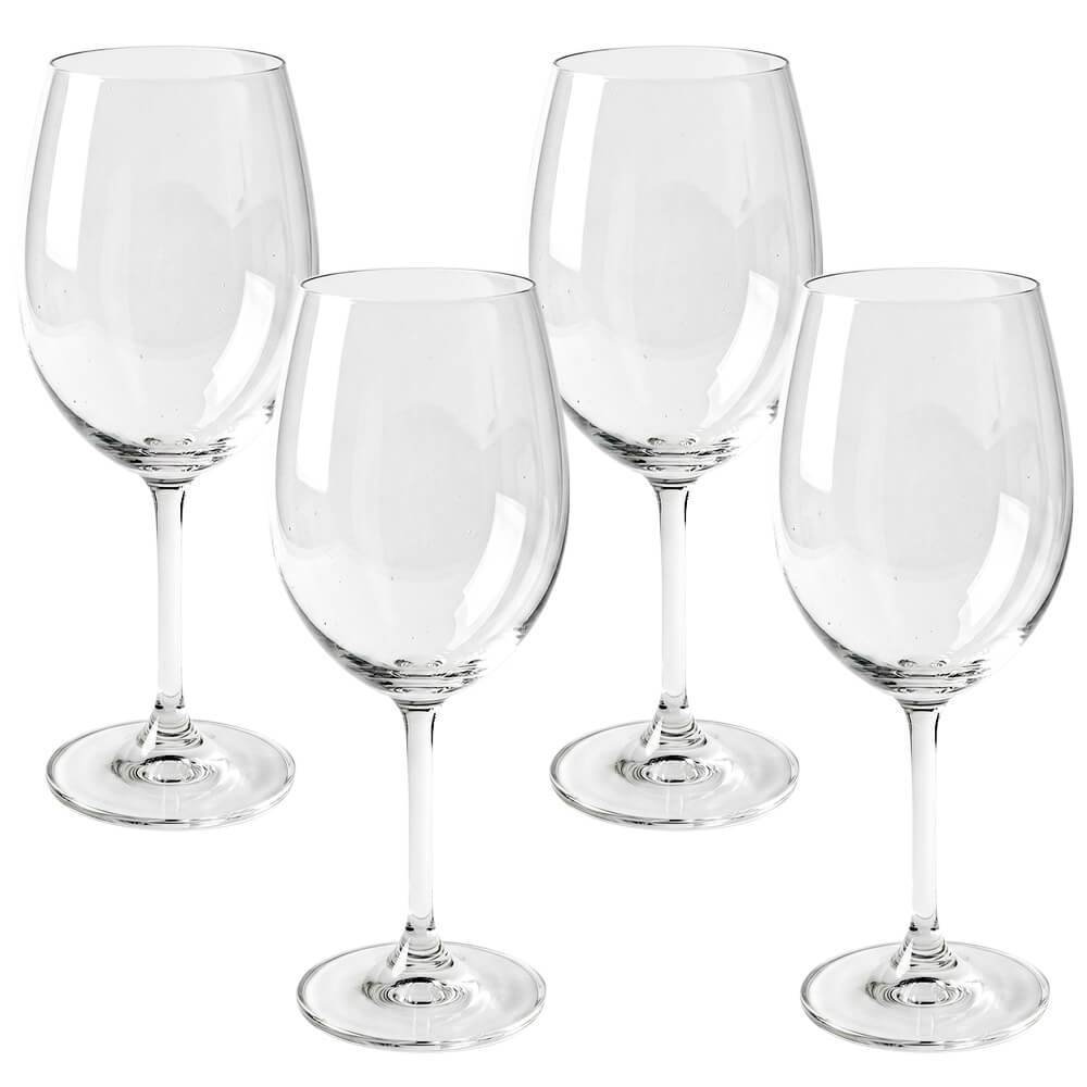 Jogo de taças de Vinho de Cristal Bohemia Gastro Colibri 580mL 4 peças em Oferta na Shopee