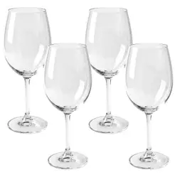 Conjunto de taças de Vinho de Cristal Bohemia Gastro Colibri 580mL 4 peças 580/4S032-4pç