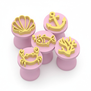 Kit Carimbos Brigadeiros Docinhos Molde Festa Confeitaria - Fundo do Mar em Oferta na Shopee