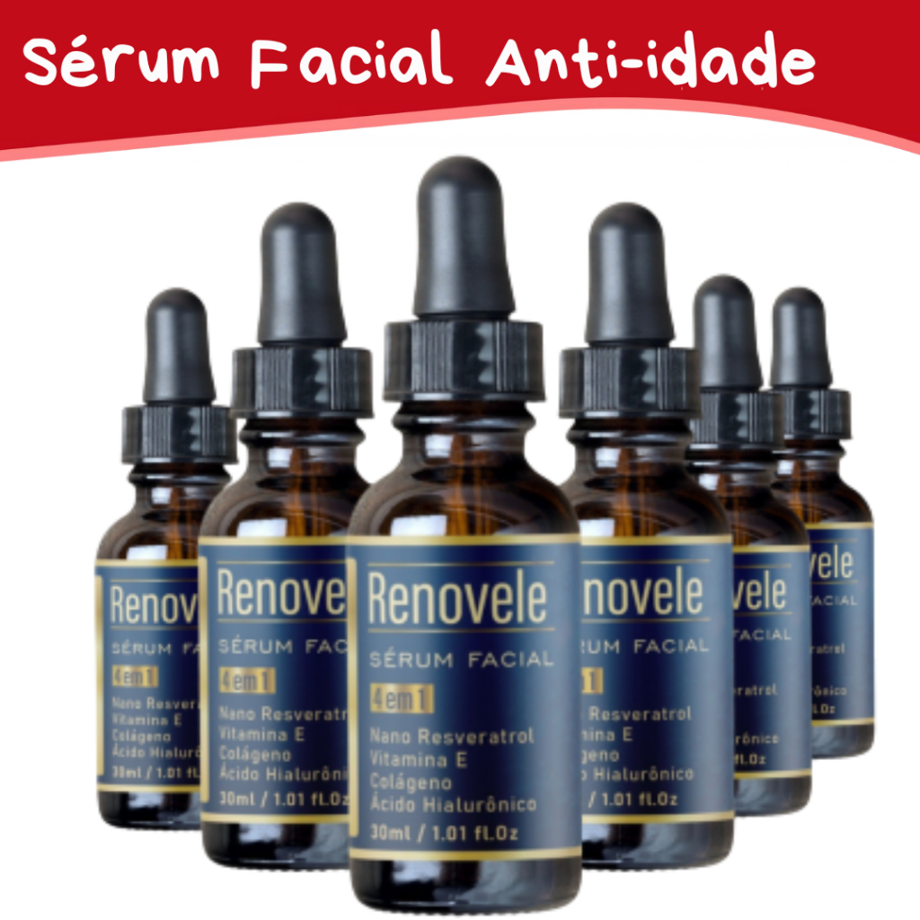 Sérum Facial Anti-Idade – Hidratação, Maciez e Aparência Revitalizada
