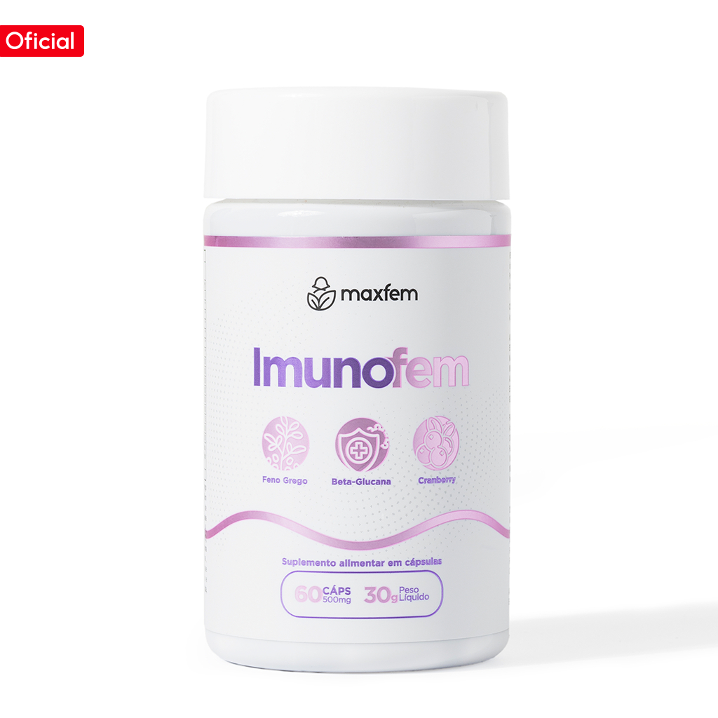Maxfem Imunofem Cápsulas Saúde Íntima Feminino 60 Unidades