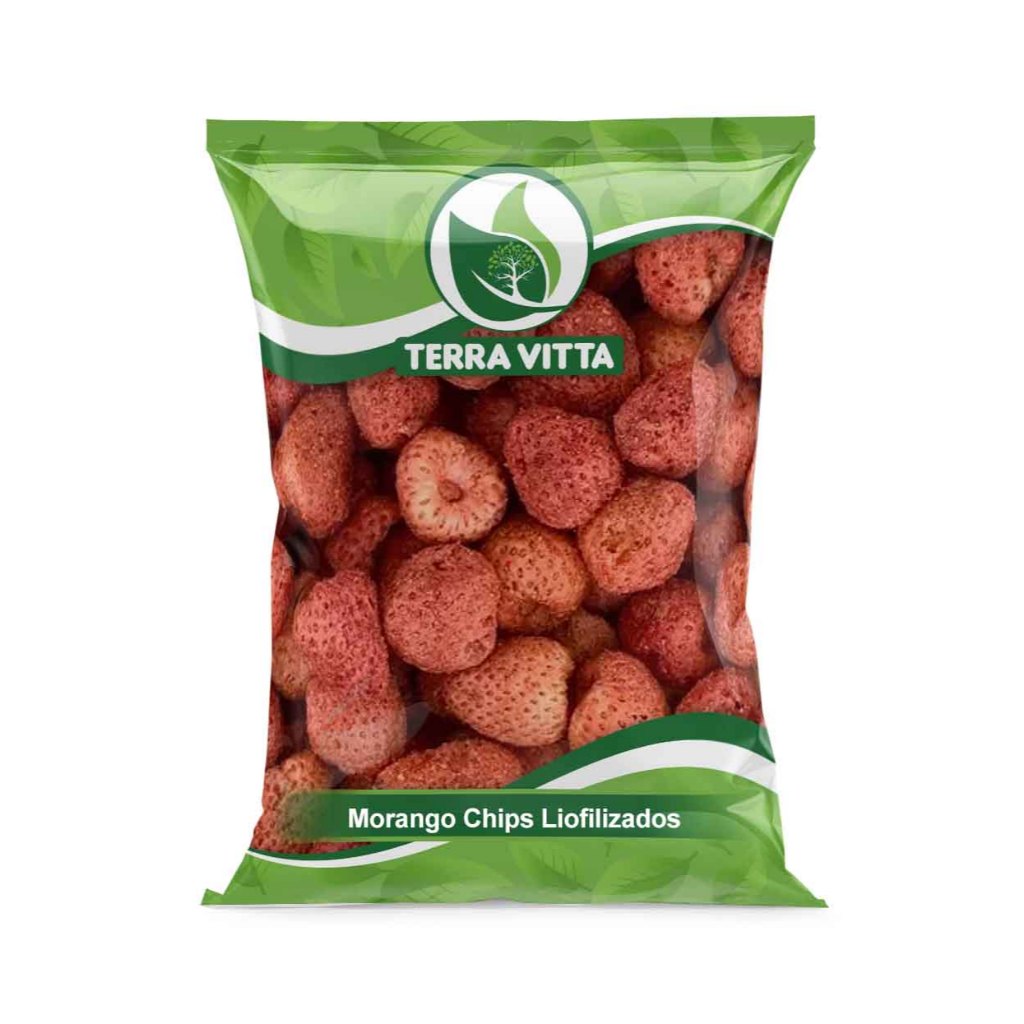 Morango Chips Liofilizados 100g