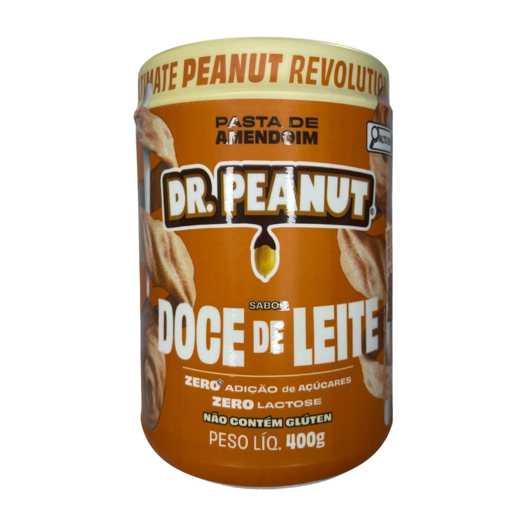 Pasta de Amendoim Dr. Peanut Sabor Doce de Leite 400g em Oferta na Shopee