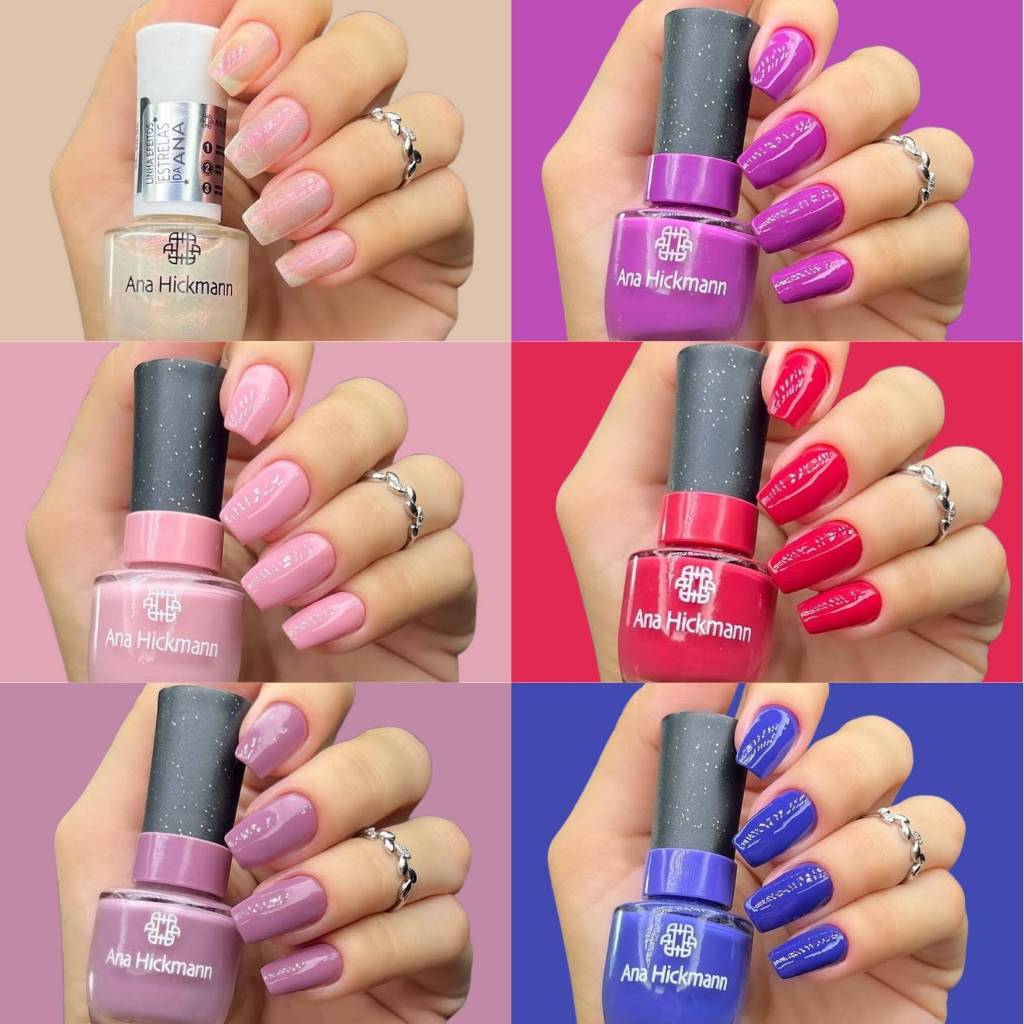 Esmaltes Ana Hickmann Coleção Estrela Da Ana Unhas Fortes Secagem Rápida