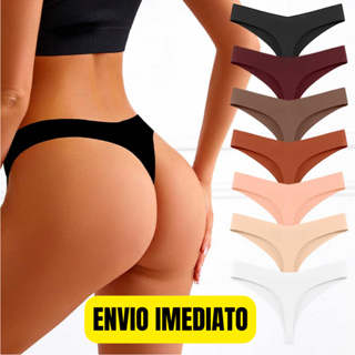 12/10/8/4 Calcinhas Sem Costura Fio Dental Corte a Laser Acabamento Premium em Oferta na Shopee