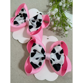 Laço Vaquinha - tema fazendinha - lindo e encantador para meninas em Oferta na Shopee