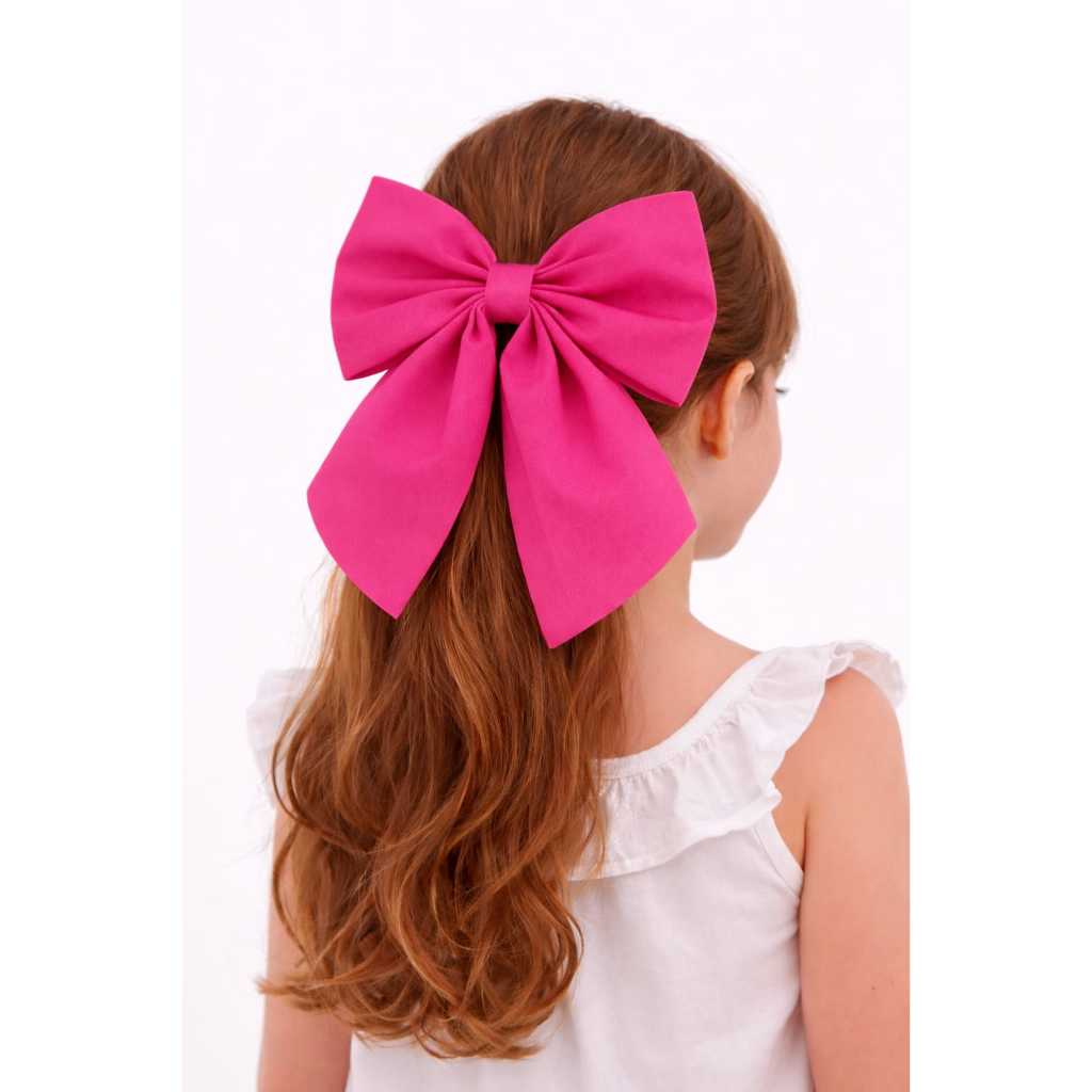 Laço Infantil Grande em Tecido – Várias Cores | Laço de Cabelo Menina