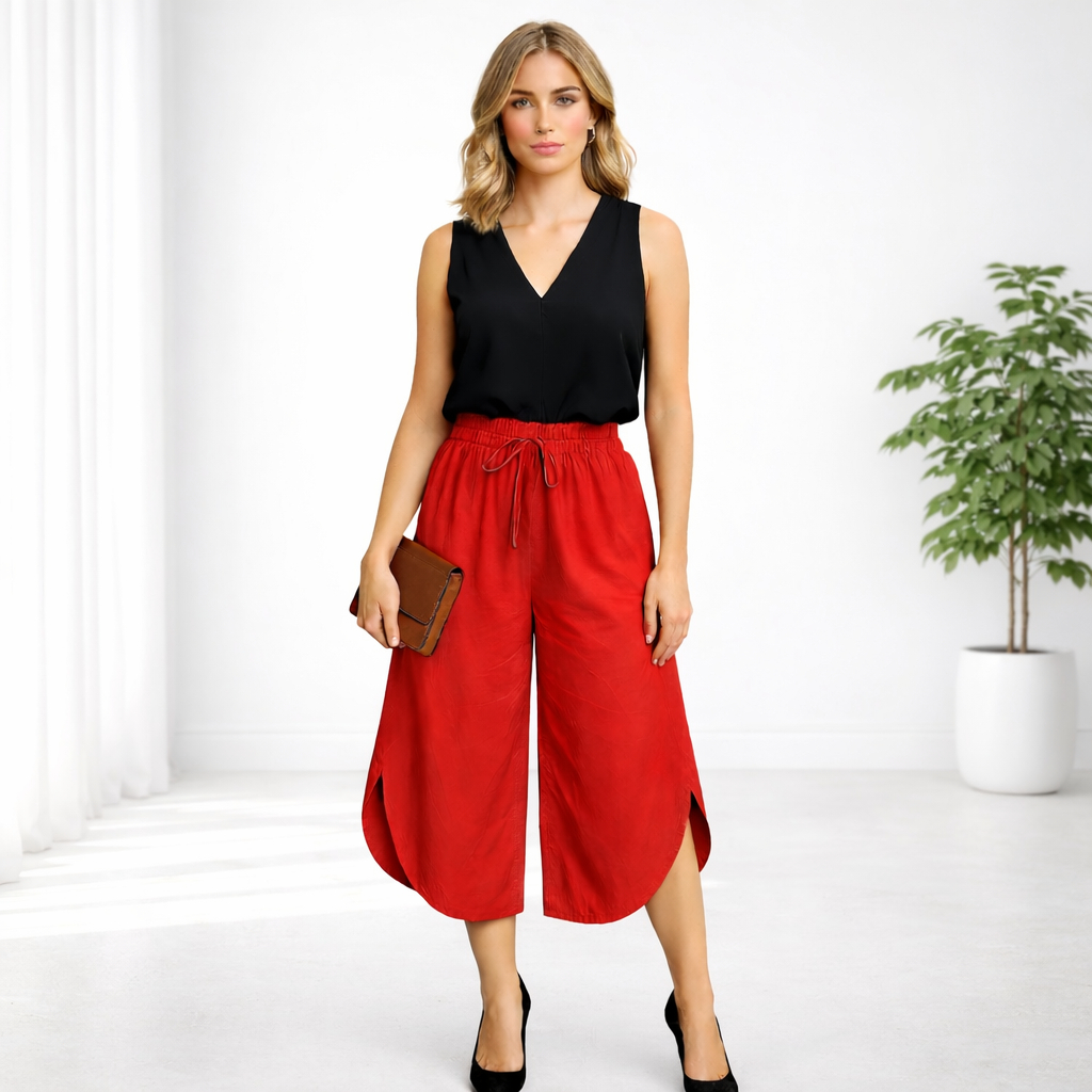 Calça Godê Pantacourt Feminina Lisa P ao GG| 122 | Lançamento