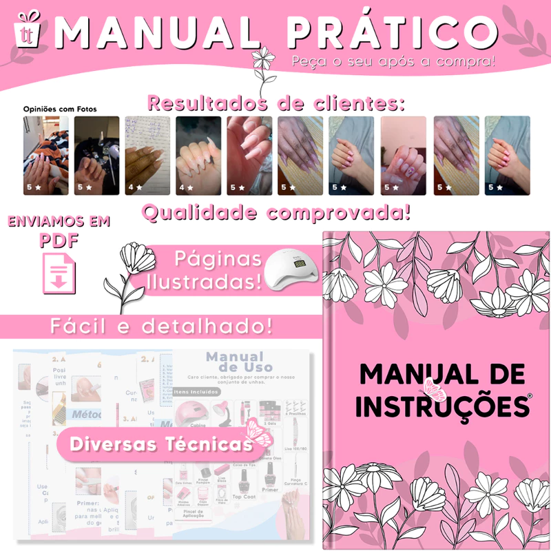 Kit Completo para Unhas em Gel Cabine Sun 5 48W com Lixadeira — foto 4