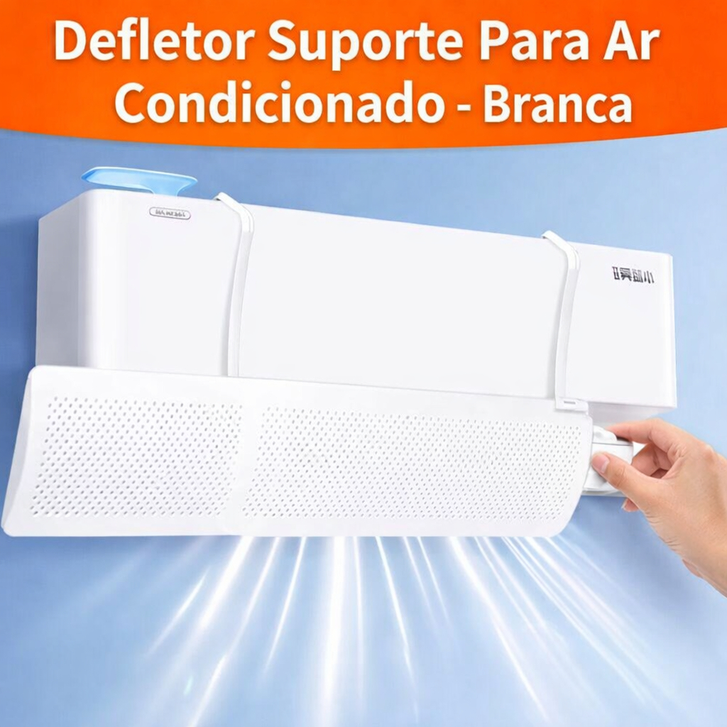 Defletor Suporte Para Ar Condicionado - Branca Conforto para Ambientes Climatização Equilibrada