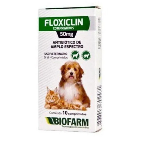 FLOXICLIN 50MG 10 CPR - BIOFARM USO VET