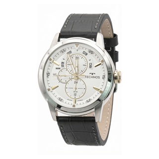 Relogio Technos Original Masculino Aço Inoxidavel Prateado Couro Resistente A Agua 1 Ano De Garantia em Oferta na Shopee