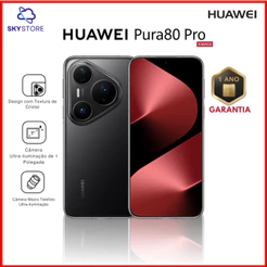 Huawei Pura 80 PRO , 512GB + 12GB RAM, Processador HiSilicon Kirin 9020, CÃmera 50MP+40MP+48MP, Versão Global