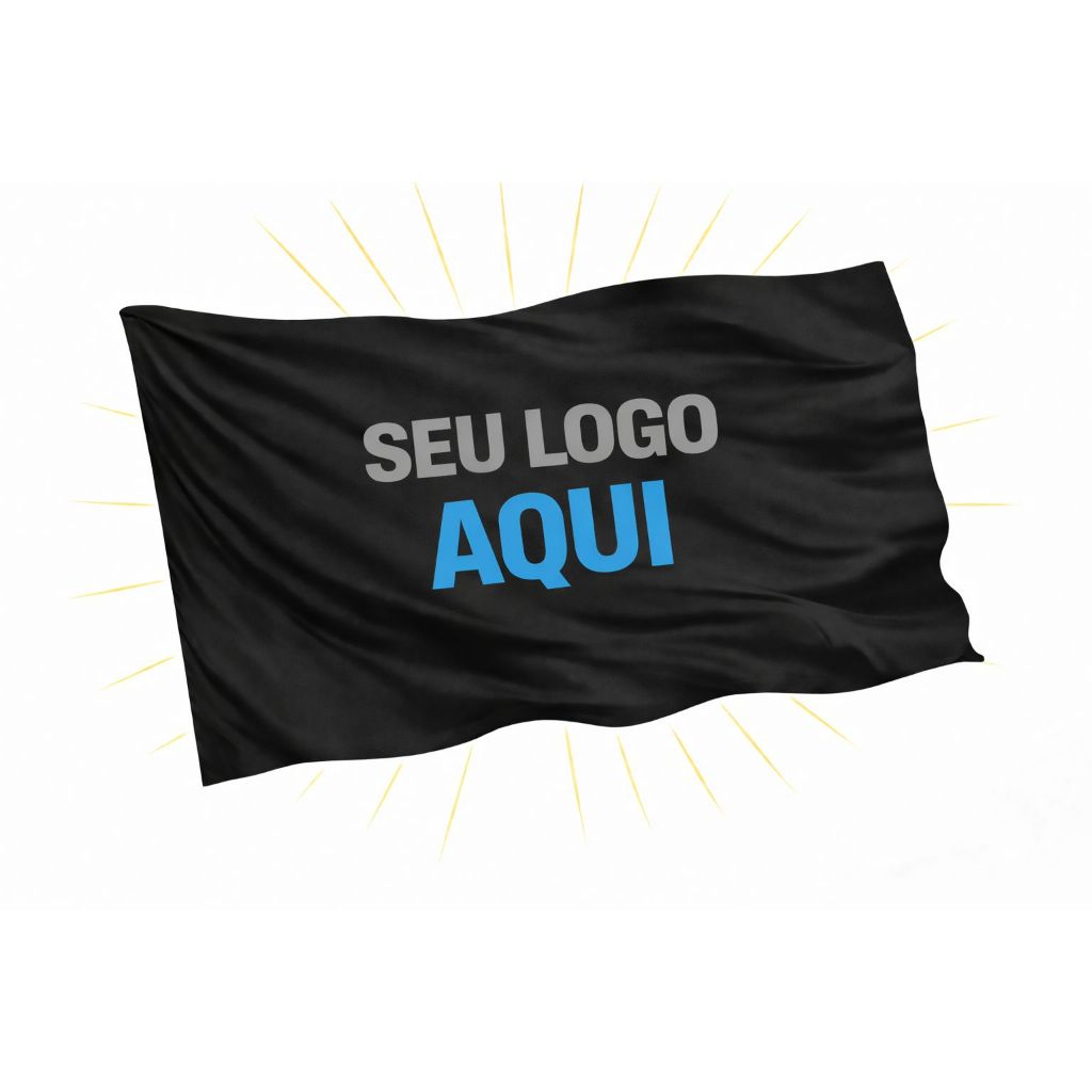 Bandeira Exclusiva com Sua Ideia e Logo para Artigos de Festa em Oferta na Shopee