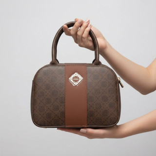 Bolsa Feminina Slim Luxo Transversal e de Mão – Estampa Exclusiva Monograma com Alça Removível