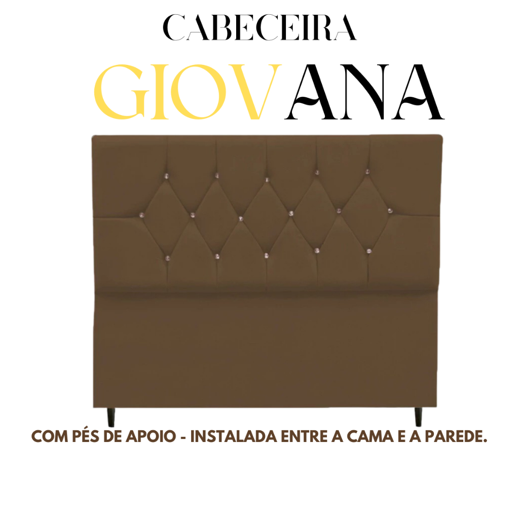 Cabeceira Giovana Estofada Para Cama Box Solteiro Cama Casal Cama Queen Cama …