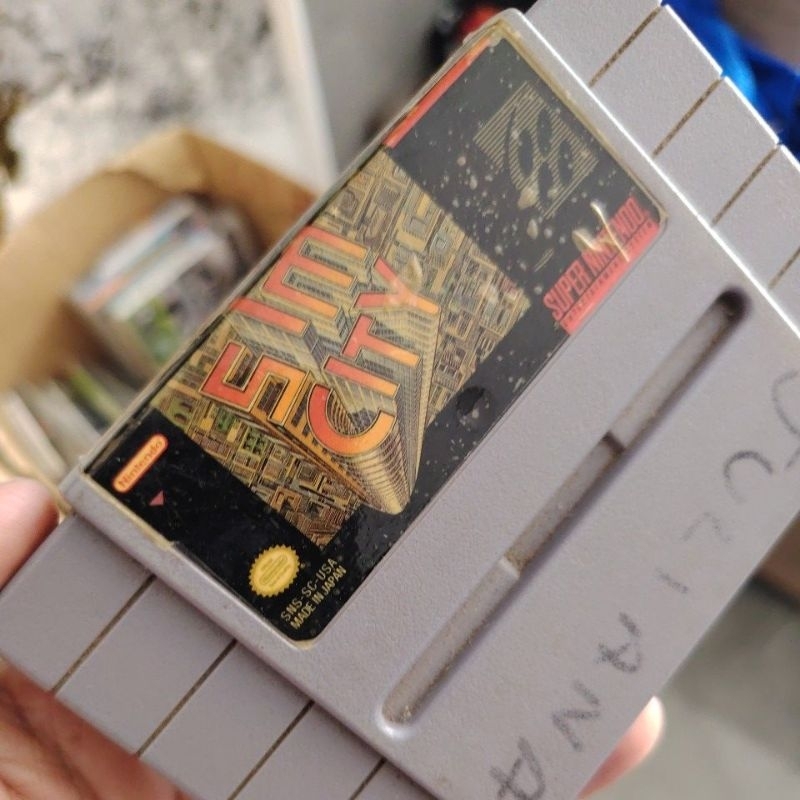 Fitas Originais Super Nintendo F-Zero e Sim City 129 cada