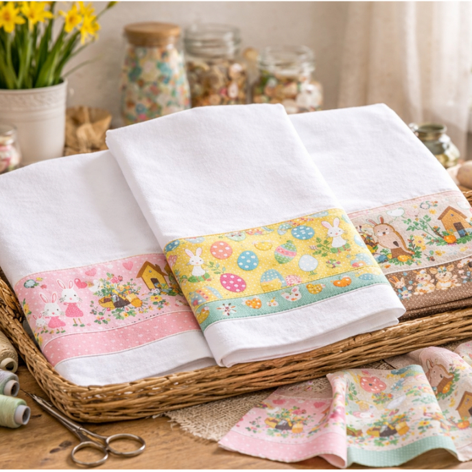 Tricoline Bahamas Premium Páscoa 100% Algodão Tecido - 50x150cm