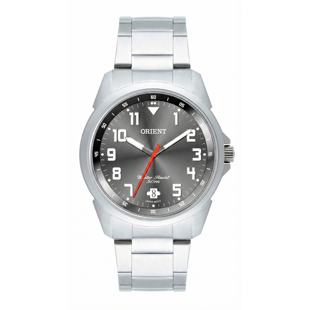 Relógio Masculino Orient Prata Visor Grafite Original Resistente à Água Garantia 1 ano em Oferta na Shopee