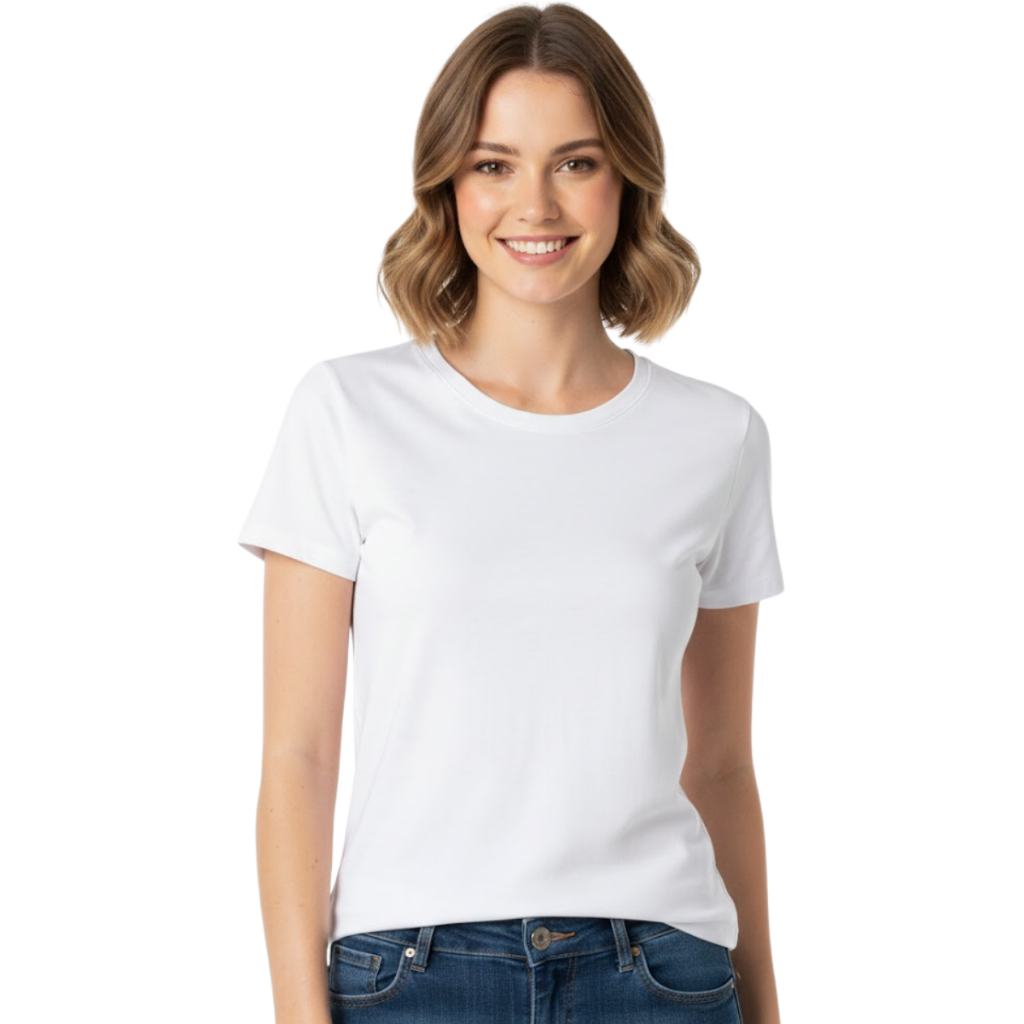 Camiseta Malwee Algodão Baby Look Feminina Gola Redonda Original em Oferta na Shopee