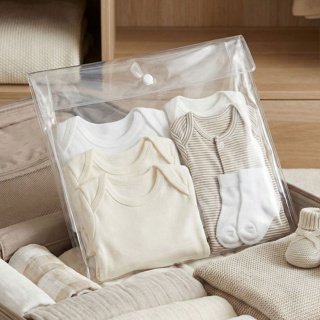 Kit 10 Saquinhos Organizadores com Botão Maternidade Enxoval Bebê 25x30x5cm em Oferta na Shopee