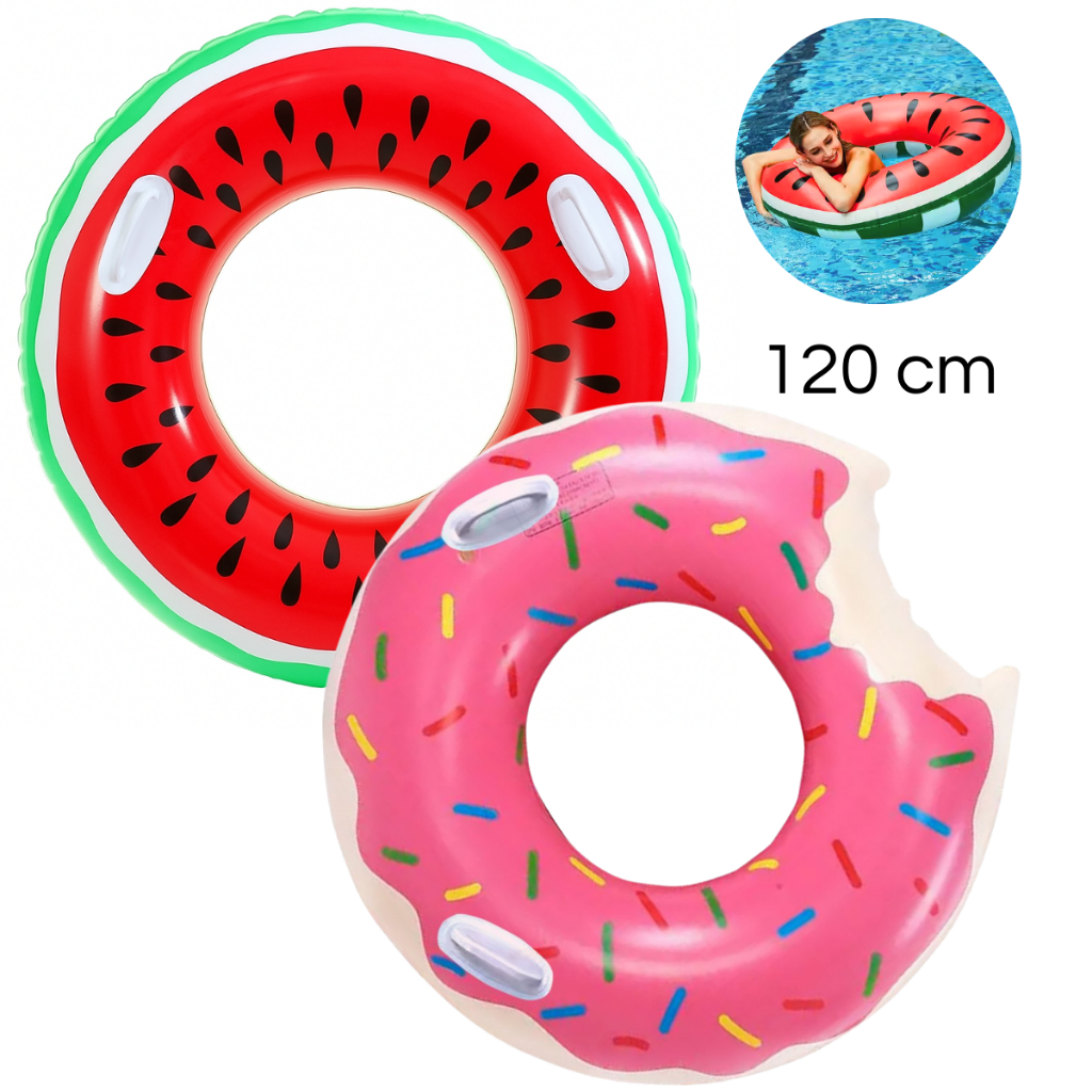 Boia Piscina Inflavel Melancia Praia Criança Adulto Grande 120cm