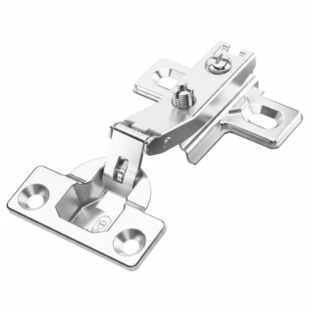 Dobradiça Pressão Caneco Armário Guarda Roupa Curva Metal 26mm