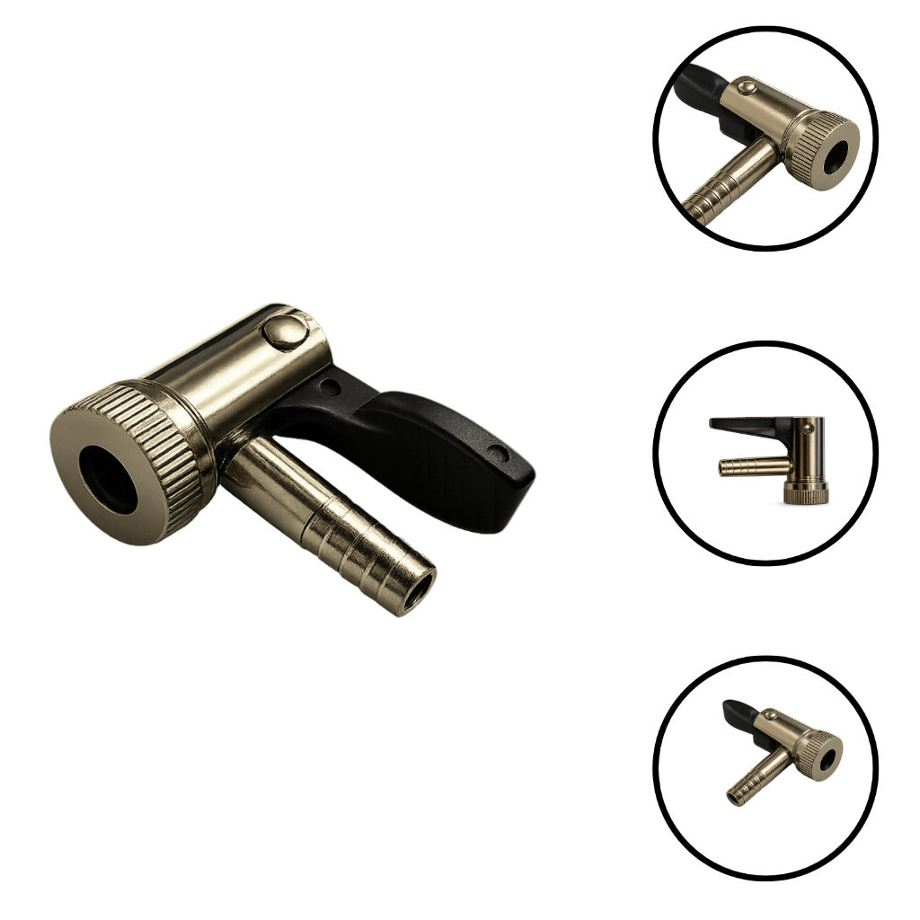 Bico Inflador com Presilha Trava Sem Retenção Ar Bico Pneu