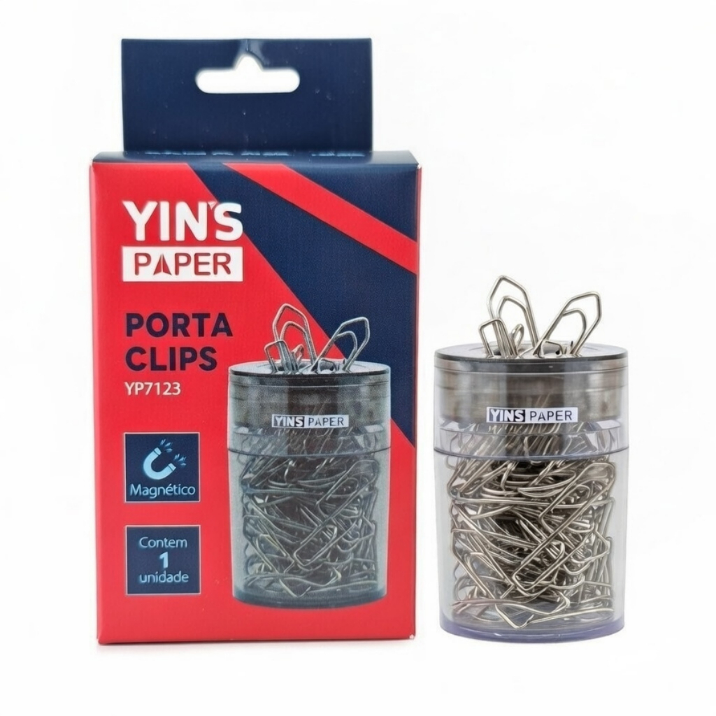 Porta Clips Magnético Clips Organize Sua Mesa com Praticidade e Estilo Ideal para Escritório e Casa