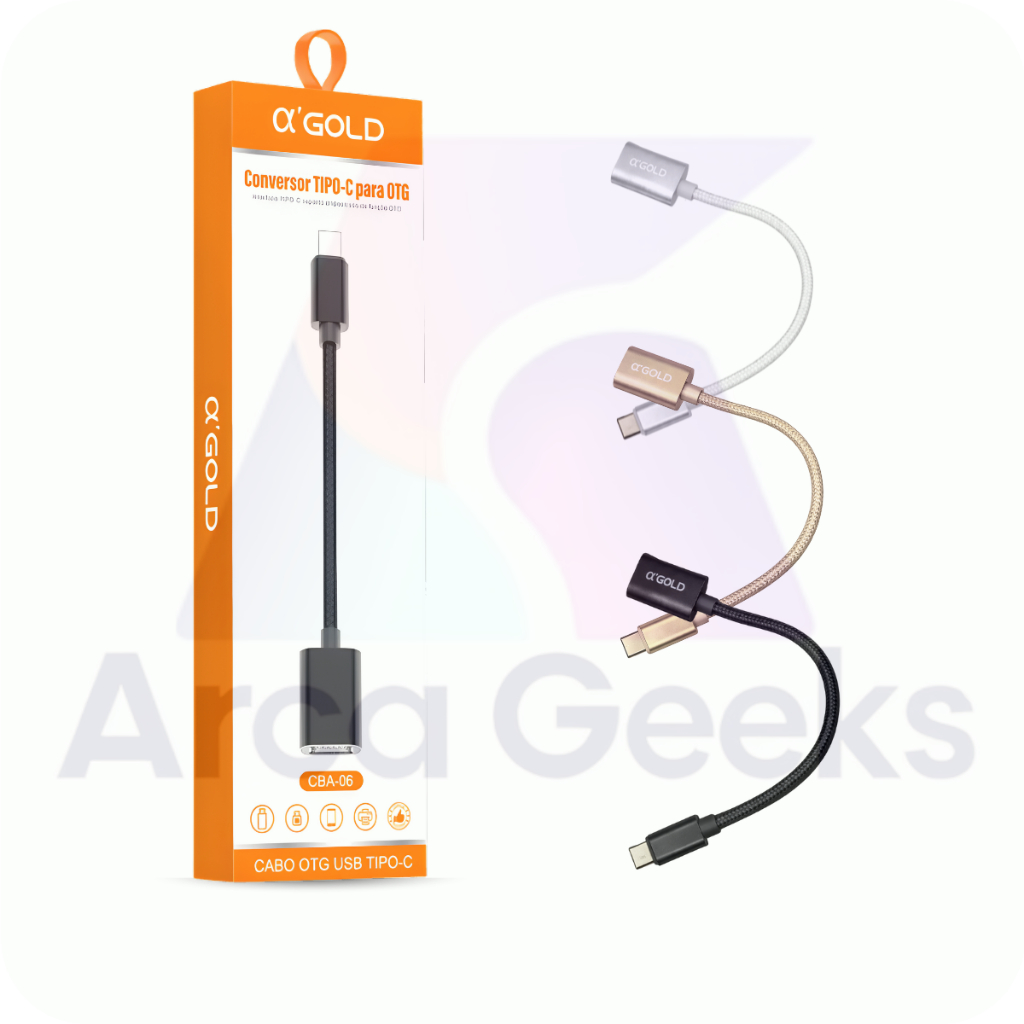 Cabo Adaptador OTG USB para Tipo C Universal Mouse Teclado Pendrive 3.0 Alta Velocidade Conector USB