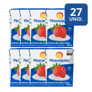 Pack  27 Creme de Leite Piracanjuba 200g em Oferta na Shopee