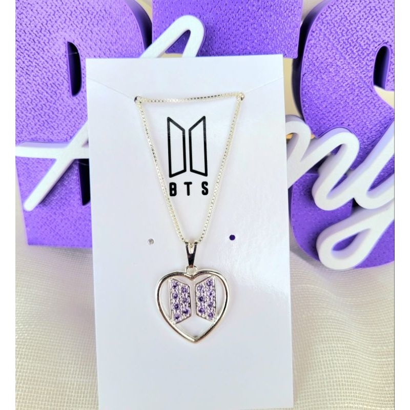 Colar BTS acessório Army kpop simbolo lightstick bangtan boys aryrang photocard army bomb