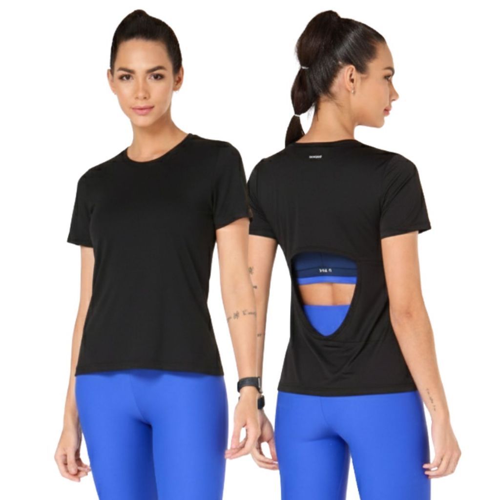 Camiseta Feminina Academia Corrida Caminhada Musculação Tecido Leve Poliamida Alta Qualidade