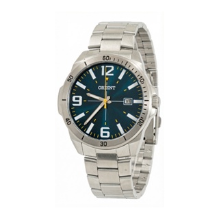 Relógio Masculino Orient Prata Visor Azul Sport Aço Original Resistente à Água Garantia 1 ano em Oferta na Shopee