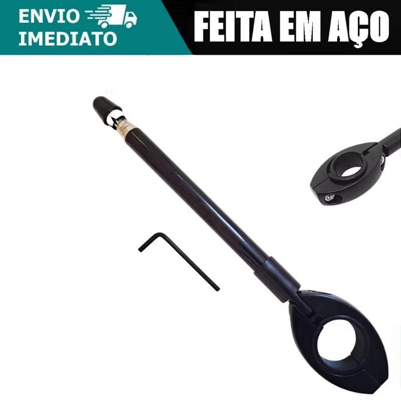 2 Antenas Retrátil Corta Pipa para Motocicleta com 7 Estágios de Ajuste em Oferta na Shopee