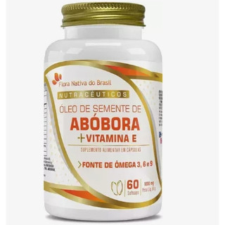 Óleo de Semente de Abóbora + Vitamina E 1000mg 60 softcaps - Flora Nativa do Brasil