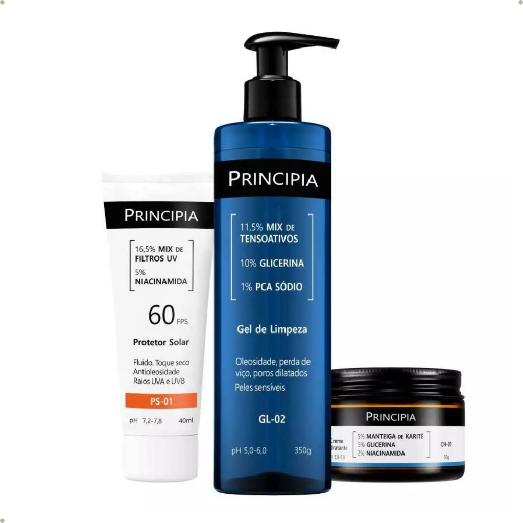 Principia Kit - Completo Peles Sensíveis - PS-01 - CR 01 -  GL 02